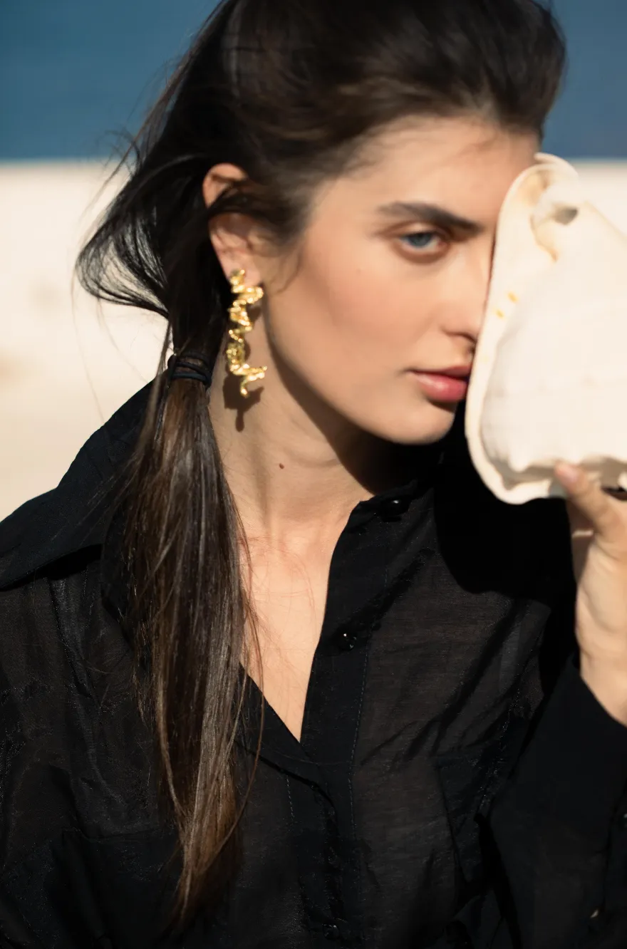 Coral Earrings sold by YSSO product image thumbnail 3