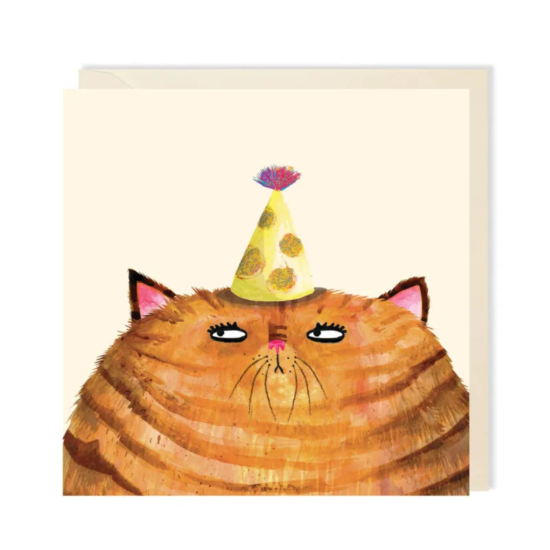 Birthday Hat Cat Card made by YSSO