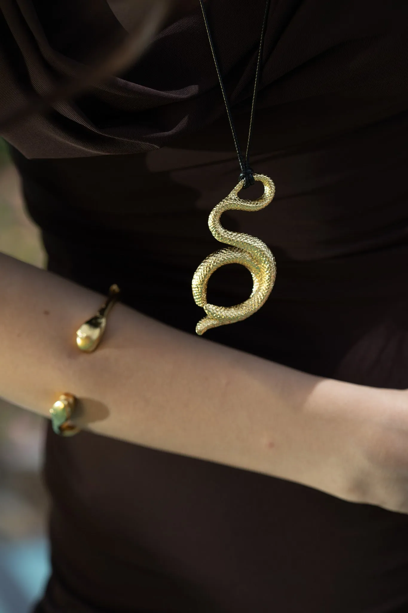 Medusa Cord Snake Necklace sold by YSSO product image thumbnail 3