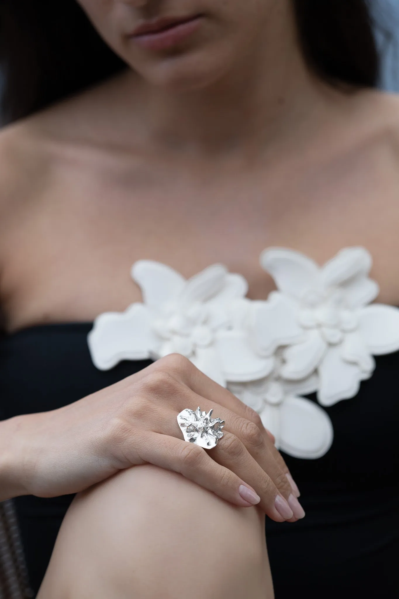 Sea Urchin Ring in Sterling Silver sold by YSSO product image thumbnail 2