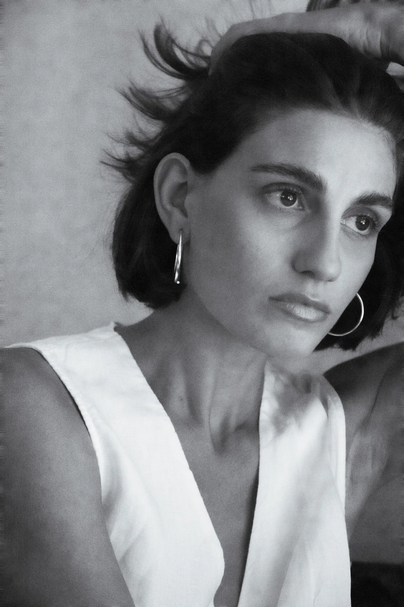 Queen Midi Hoops in Sterling Silver sold by YSSO product image thumbnail 2