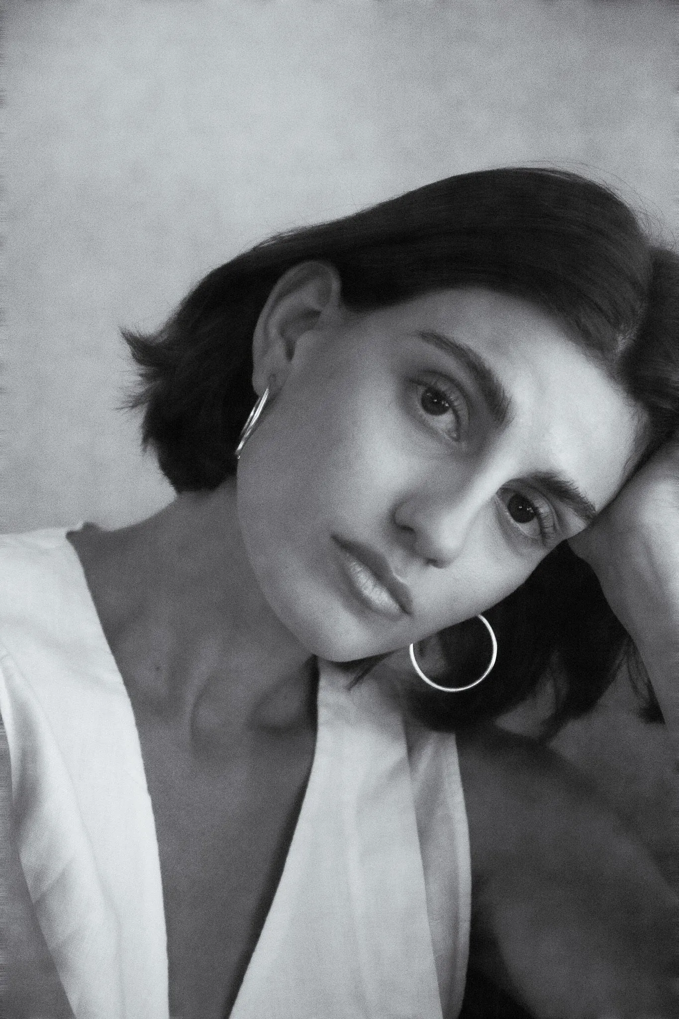 Queen Midi Hoops in Sterling Silver sold by YSSO product image thumbnail 3