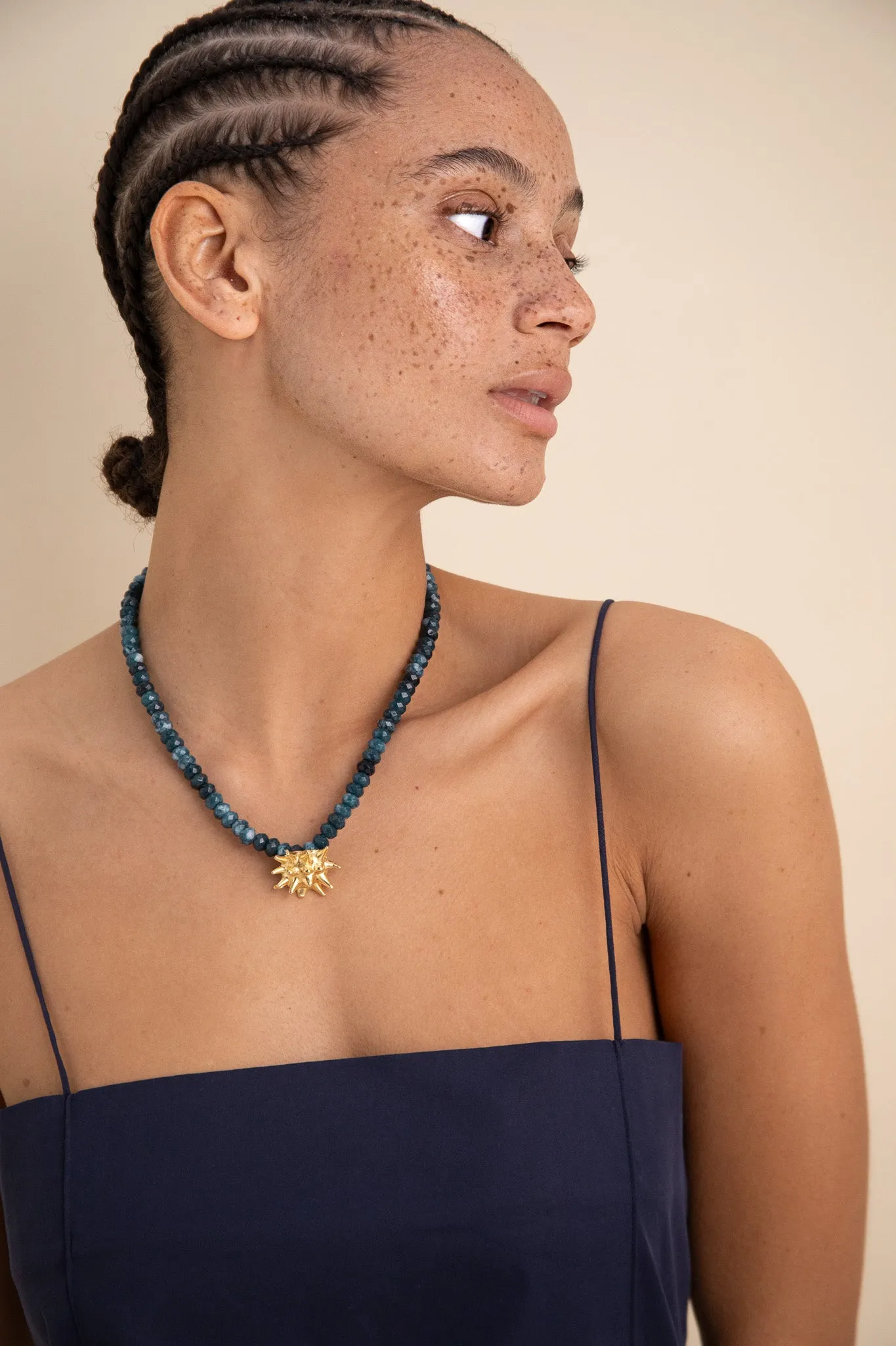 Sea Urchin in Jade Necklace sold by YSSO product image thumbnail 2