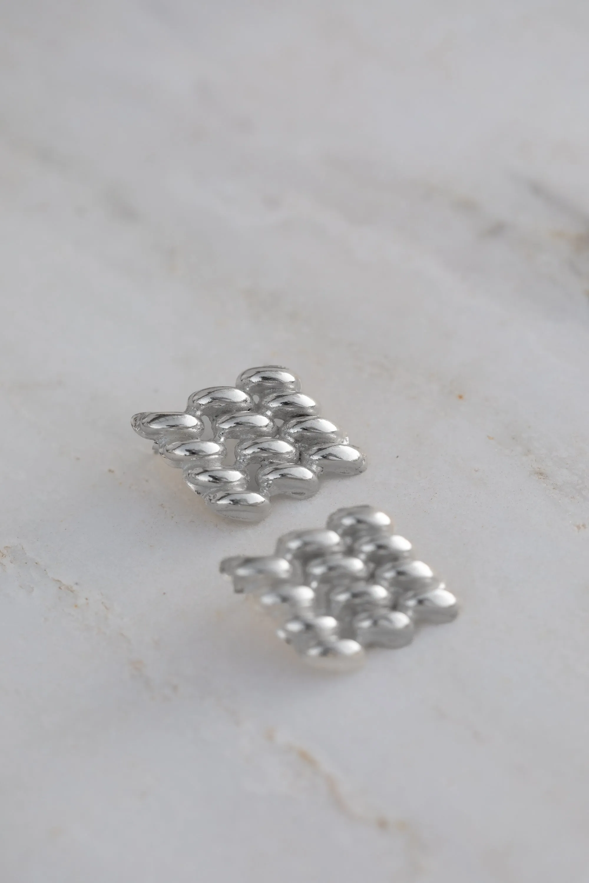 Chain Link Earrings In Sterling Silver sold by YSSO product image thumbnail 3