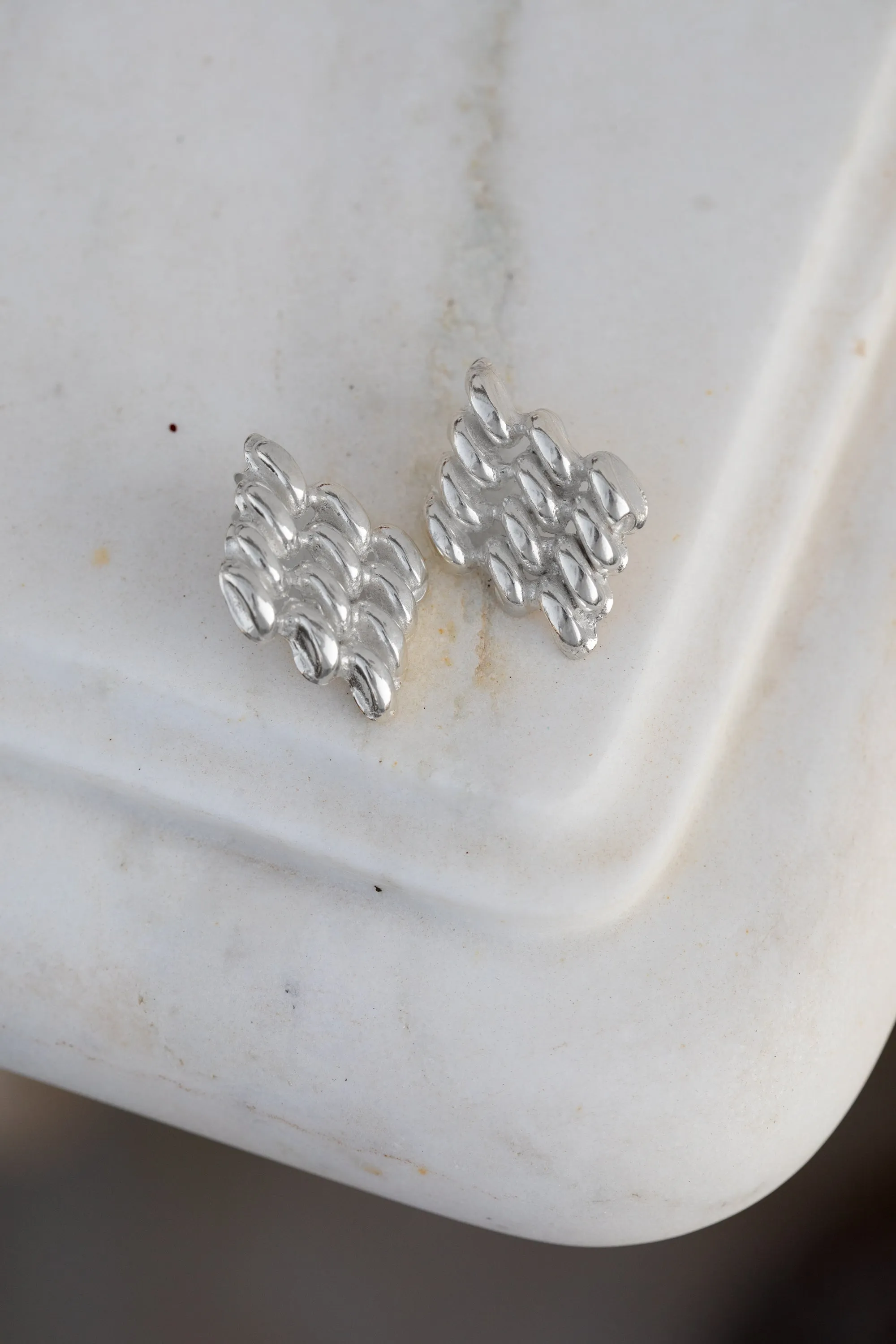 Chain Link Earrings In Sterling Silver sold by YSSO product image thumbnail 2