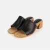 The Spritz Heeled Sandal Black sold by Poppy Barley