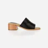 The Spritz Heeled Sandal Black sold by Poppy Barley