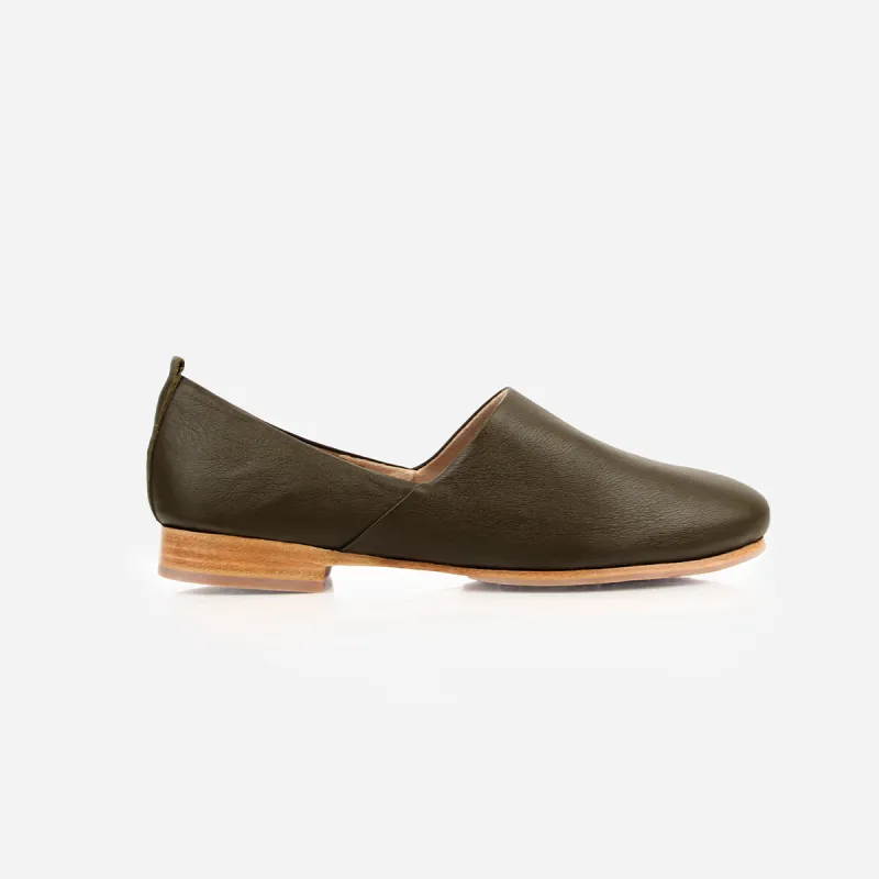 The At-Leisure Slip-On 2.0 Olive Drab sold by Poppy Barley