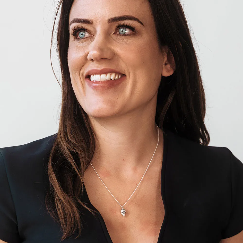 The Poppy Pod Necklace Silver sold by Poppy Barley product image thumbnail 2