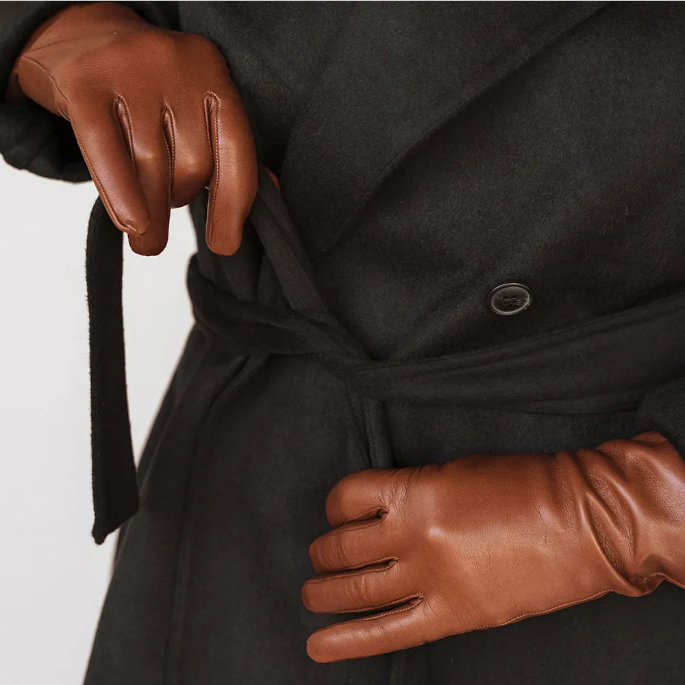 The Sleek Leather Glove Chestnut sold by Poppy Barley product image thumbnail 3