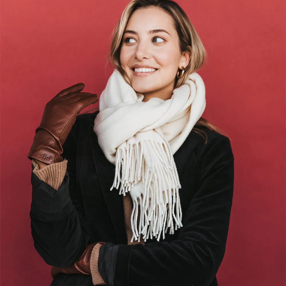 The Sleek Leather Glove Chestnut sold by Poppy Barley product image thumbnail 2