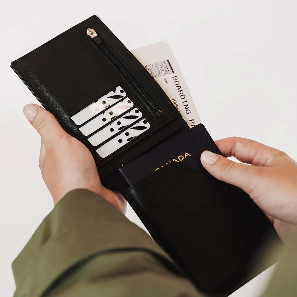 The Slim Passport Holder Black sold by Poppy Barley product image thumbnail 2