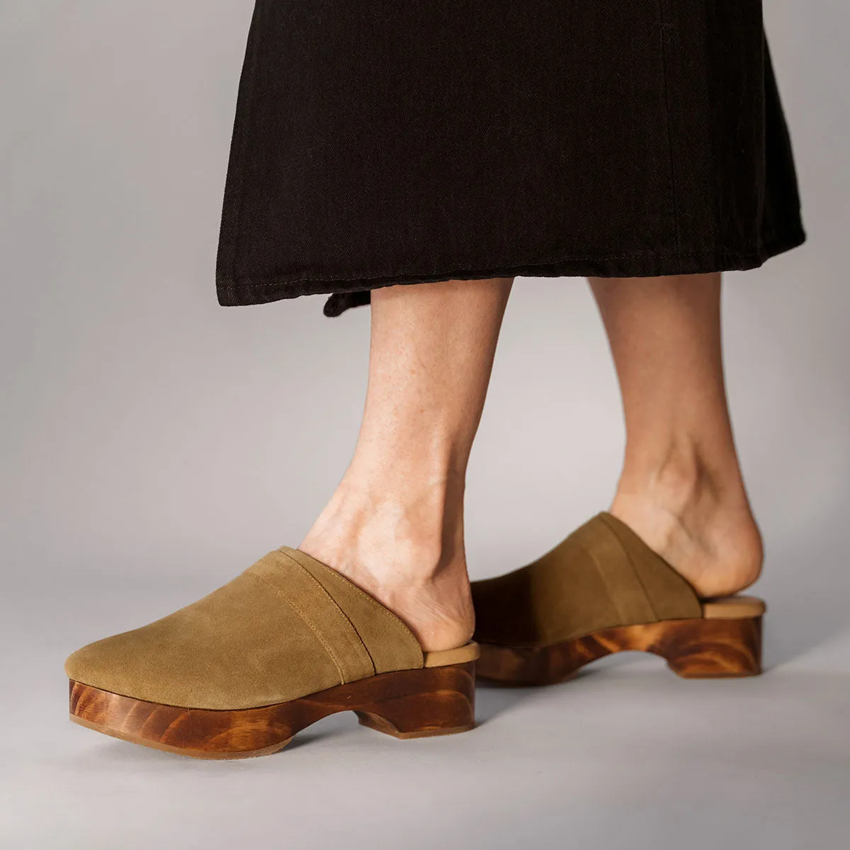 The Brooklyn Clog Sand Suede sold by Poppy Barley product image thumbnail 2