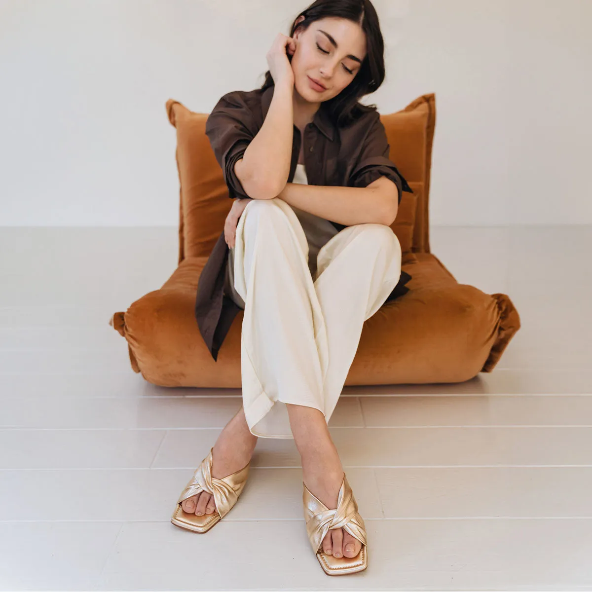 The Margot Slide Champagne sold by Poppy Barley product image thumbnail 4