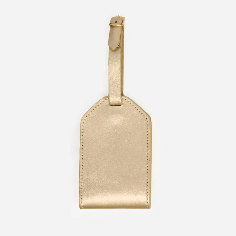 The Slim Luggage Tag Champagne sold by Poppy Barley