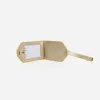The Slim Luggage Tag Champagne sold by Poppy Barley