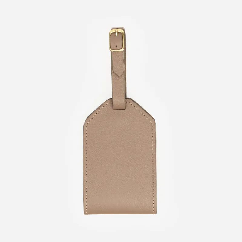 The Slim Luggage Tag Biscotti sold by Poppy Barley