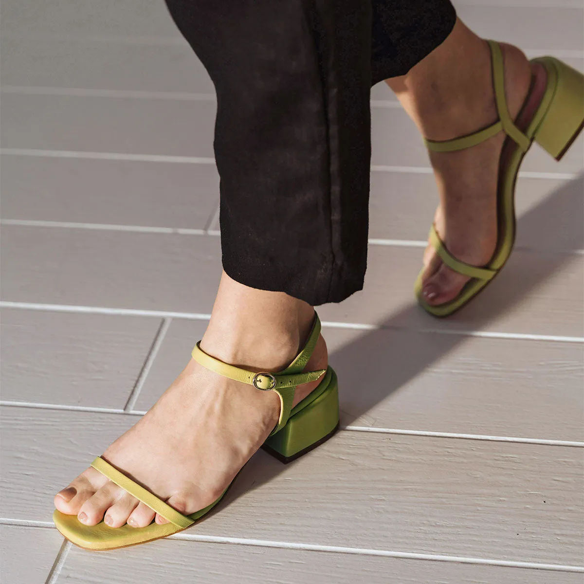 The Lindsay Heeled Sandal Citrus sold by Poppy Barley product image thumbnail 4