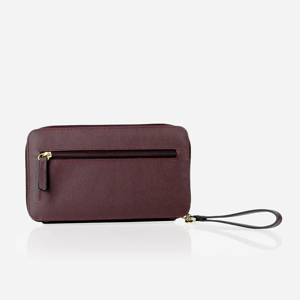 The My Whole Life Wallet Aubergine Micro Pebble sold by Poppy Barley product image thumbnail 3