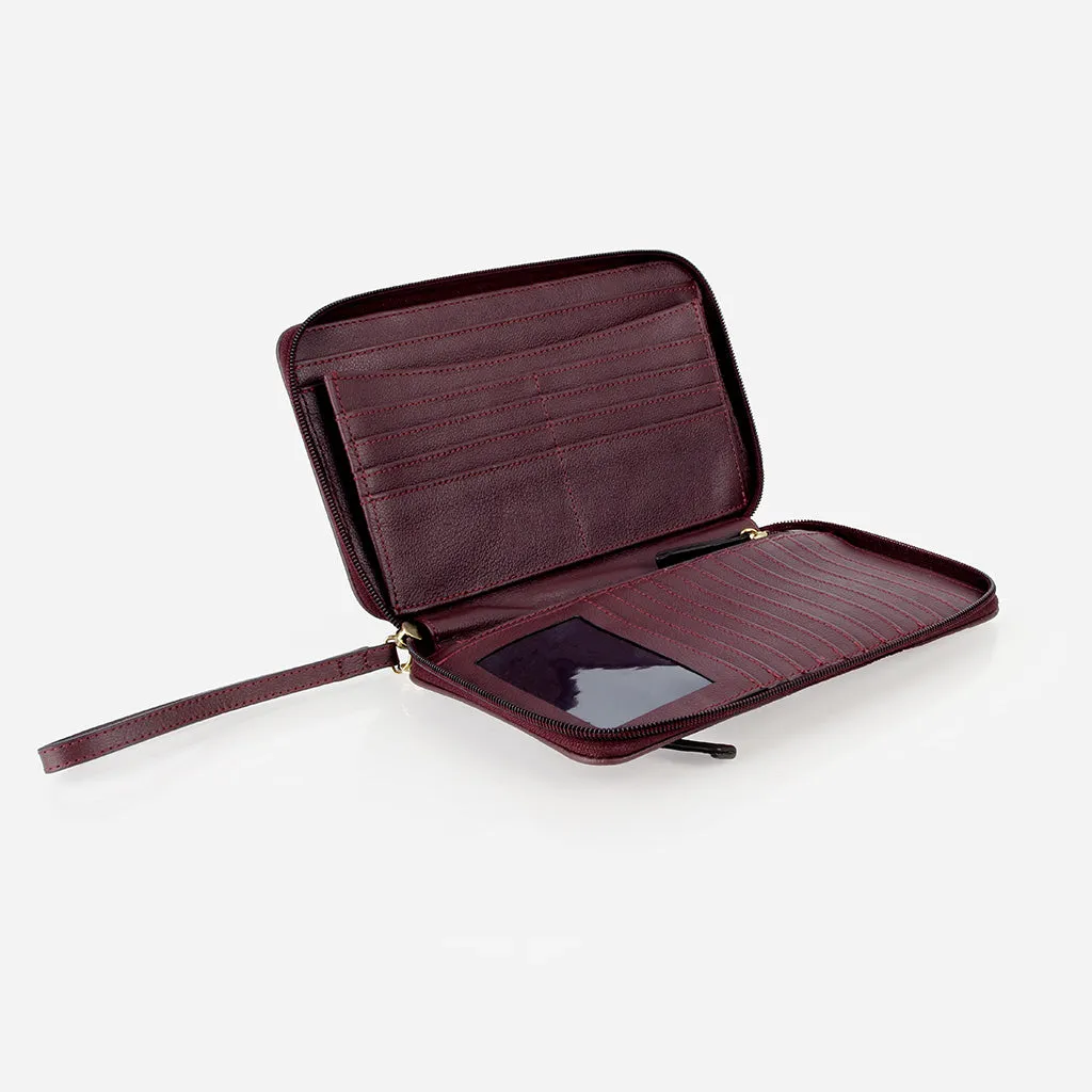 The My Whole Life Wallet Aubergine Micro Pebble sold by Poppy Barley product image thumbnail 2