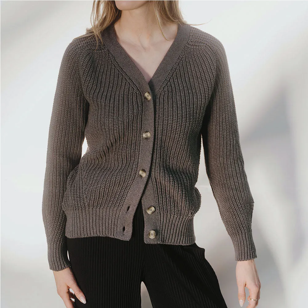 The Novel Cardigan Melange Grey sold by Poppy Barley product image thumbnail 4