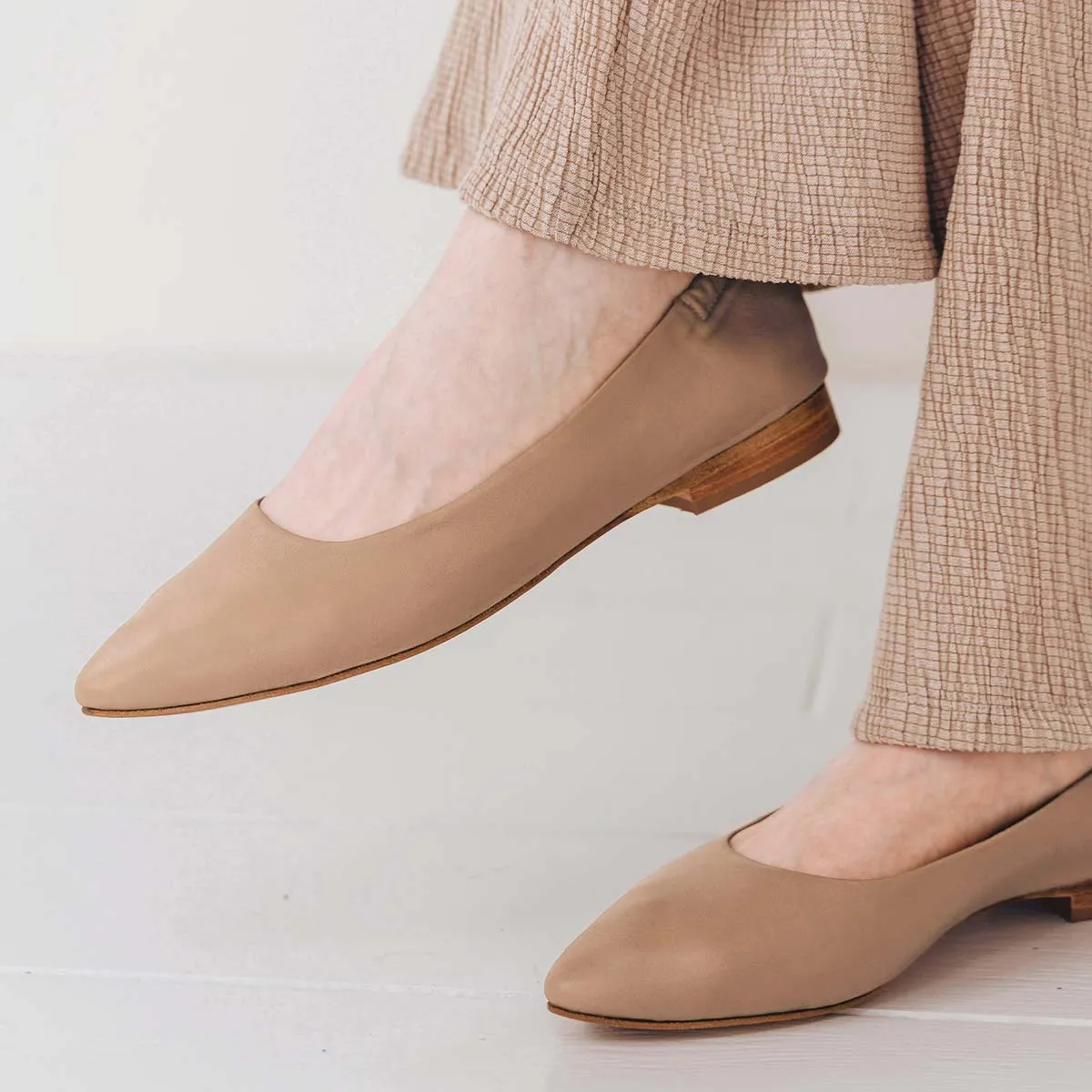 The On-The-Go Ballet Flat Biscotti sold by Poppy Barley product image thumbnail 5
