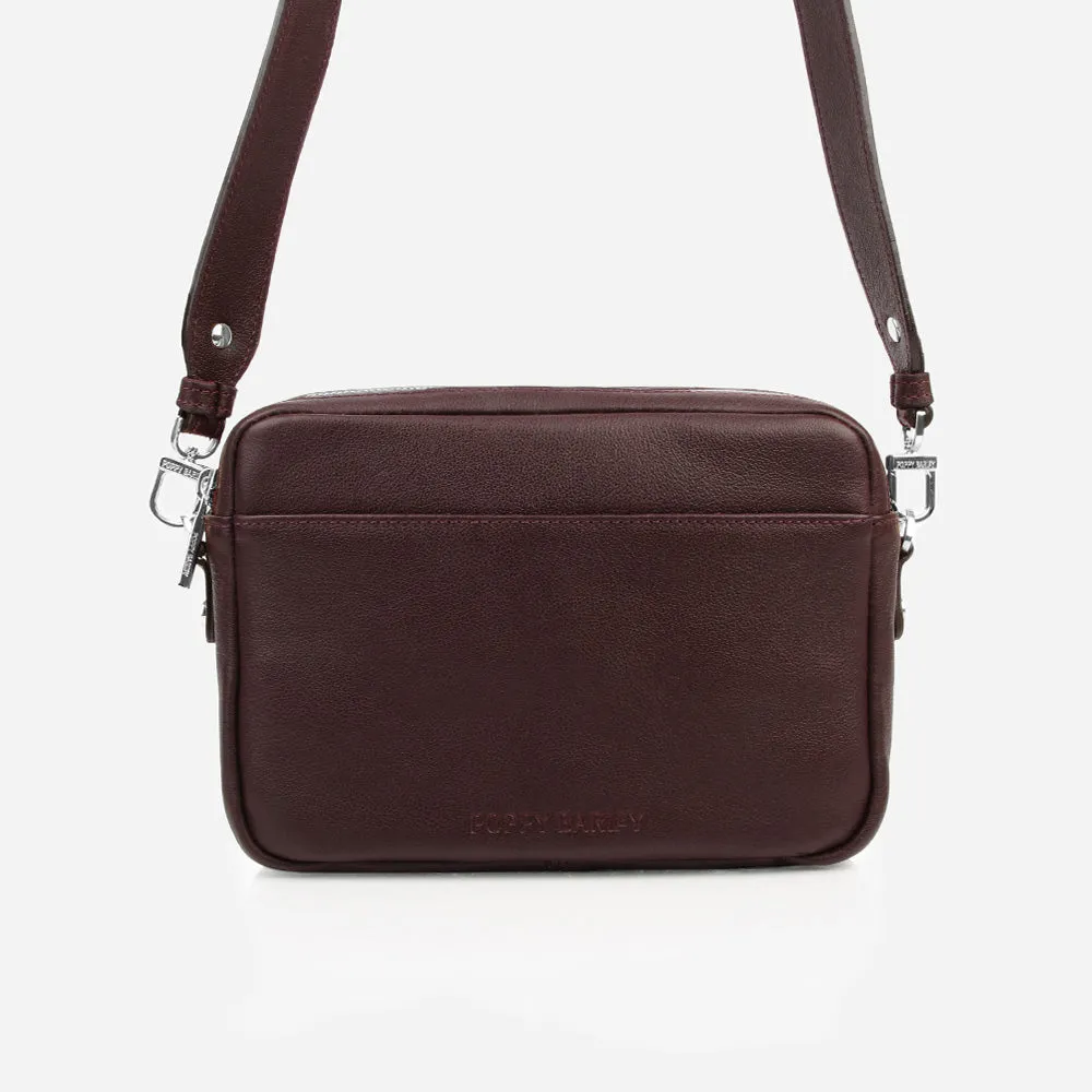 The Buena Vista Camera Bag Plum sold by Poppy Barley