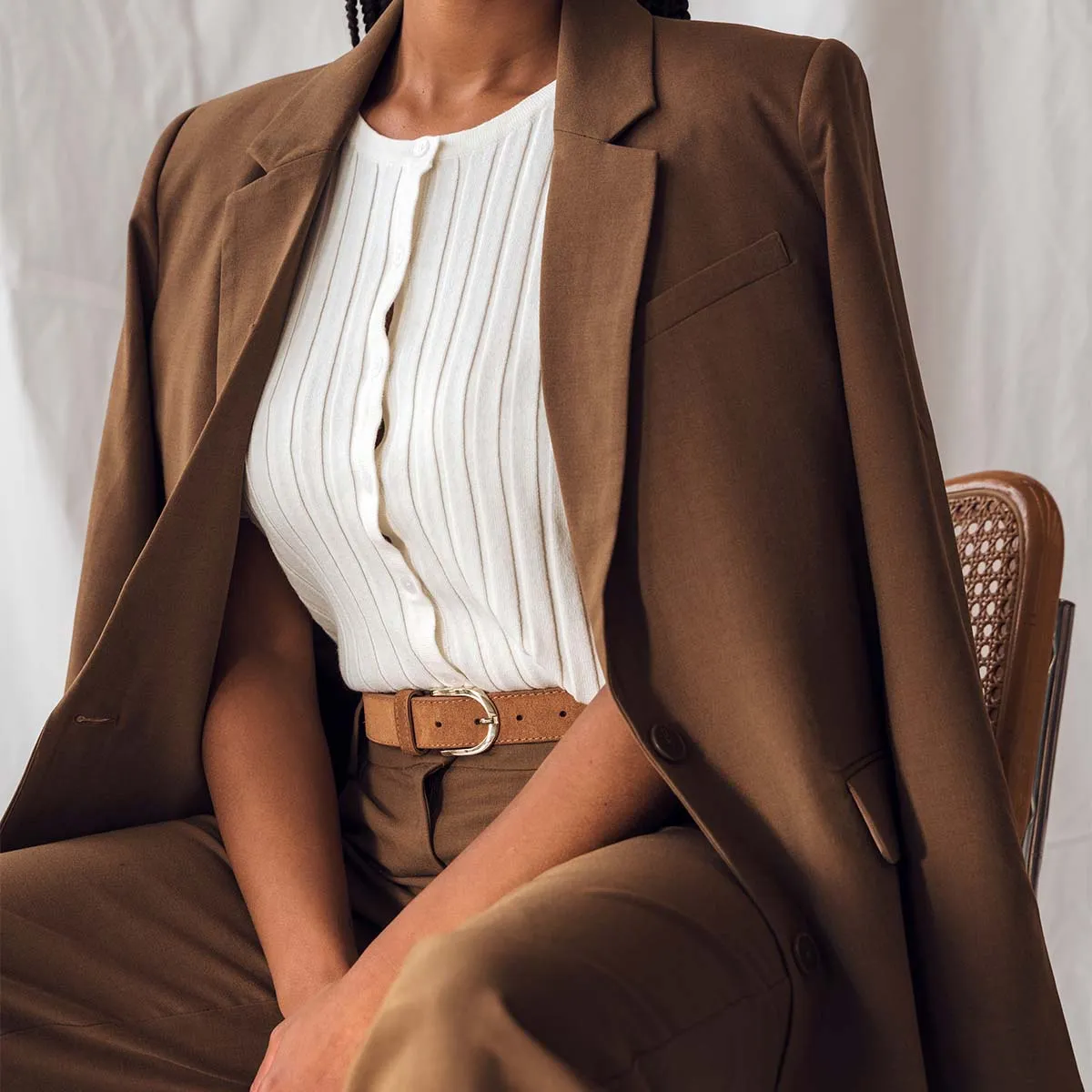 The Accent Belt Gold Lion Suede sold by Poppy Barley product image thumbnail 2