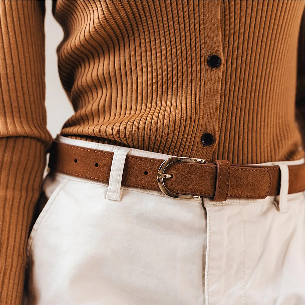 The Accent Belt Gold Lion Suede sold by Poppy Barley product image thumbnail 4