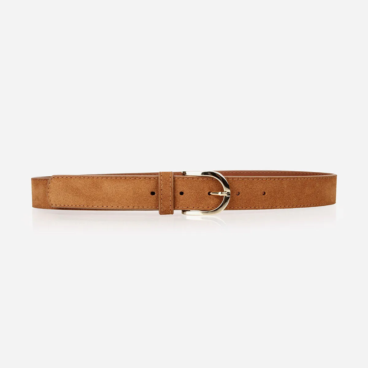 The Accent Belt Gold Lion Suede sold by Poppy Barley