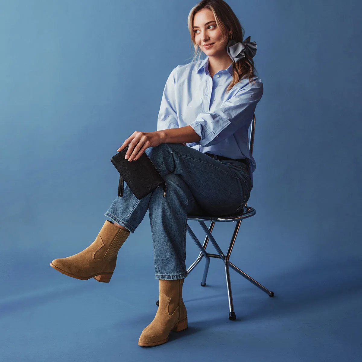 The Austin Boot Sand Suede sold by Poppy Barley product image thumbnail 5