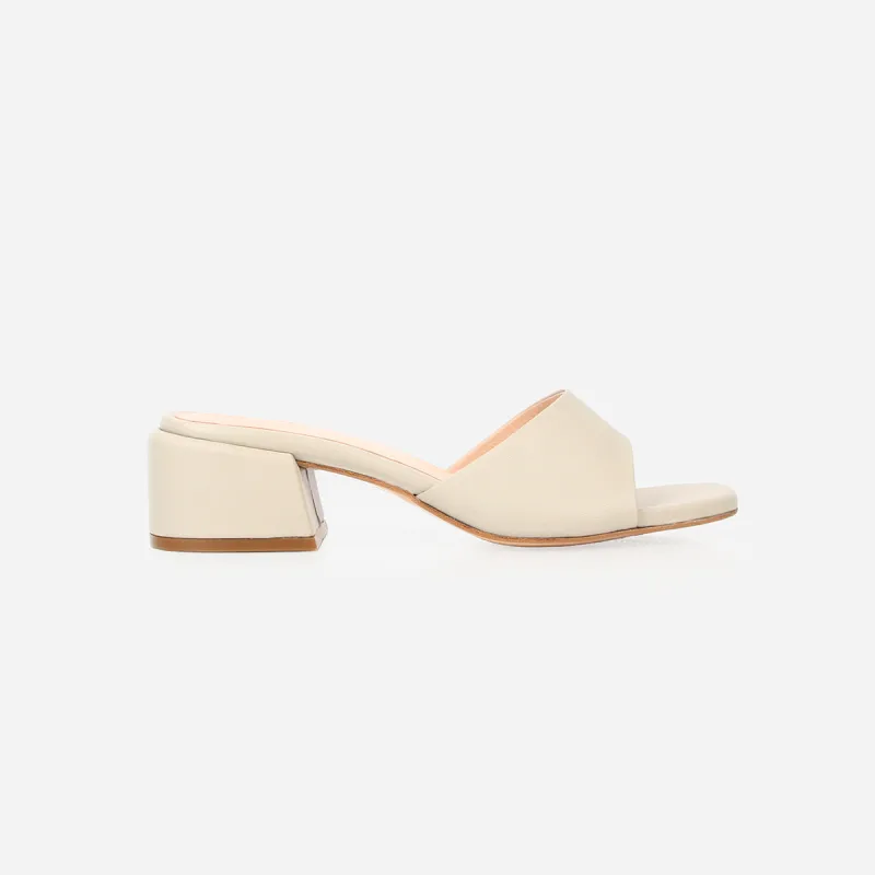The Charlotte Heeled Sandal Oatmeal sold by Poppy Barley