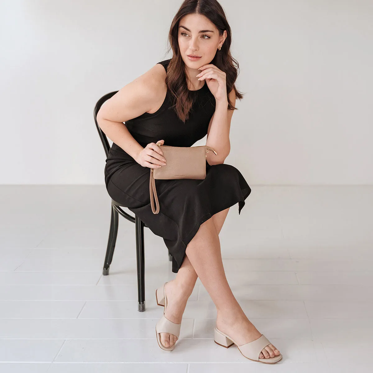 The Charlotte Heeled Sandal Oatmeal sold by Poppy Barley product image thumbnail 4