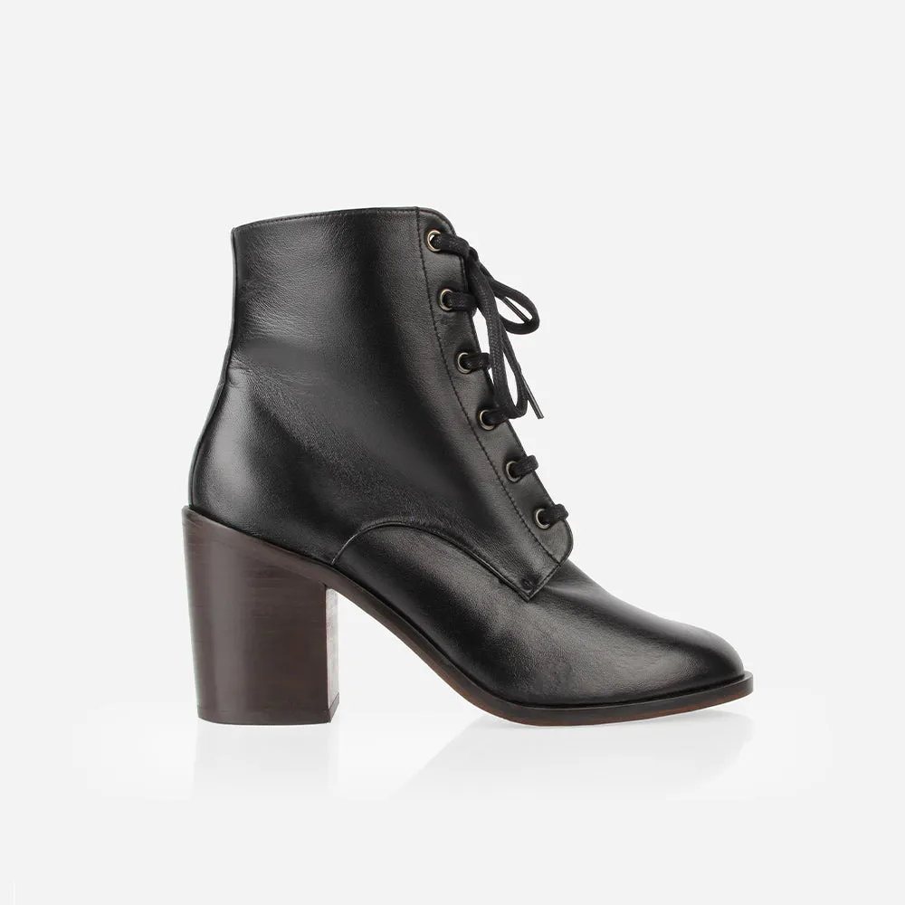 The High Street Lace-Up Boot Black sold by Poppy Barley