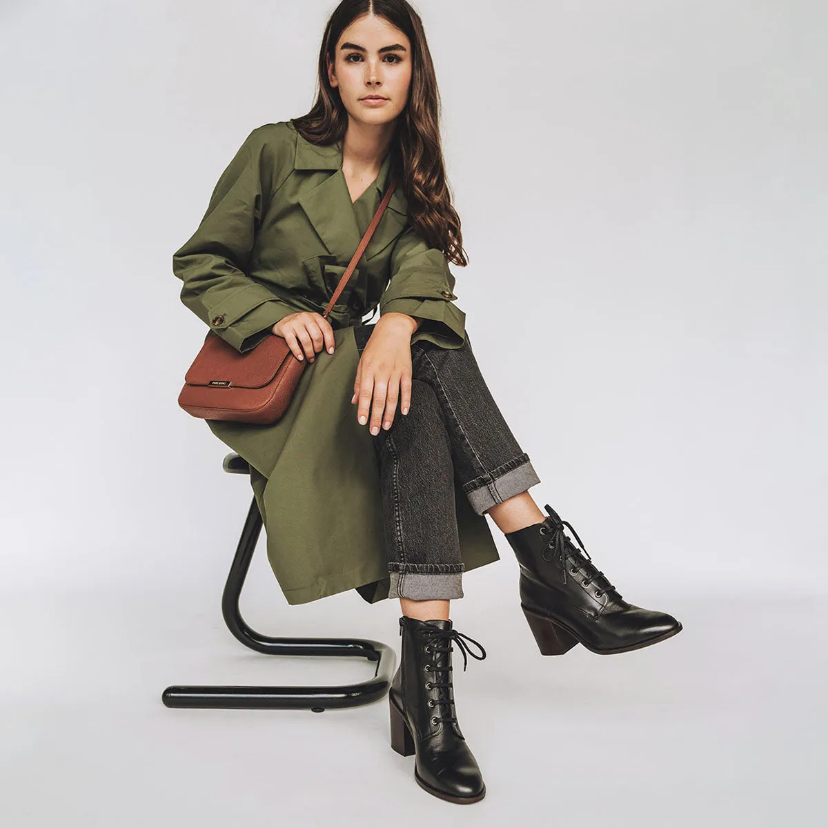 The High Street Lace-Up Boot Black sold by Poppy Barley product image thumbnail 4