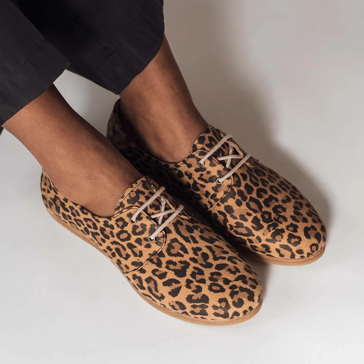 The Eyelet Oxford 2.0 Leopard Nubuck sold by Poppy Barley product image thumbnail 2