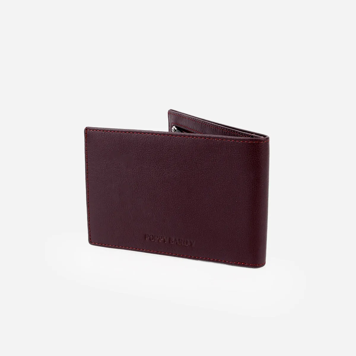 The Slim Passport Holder Aubergine sold by Poppy Barley product image thumbnail 3