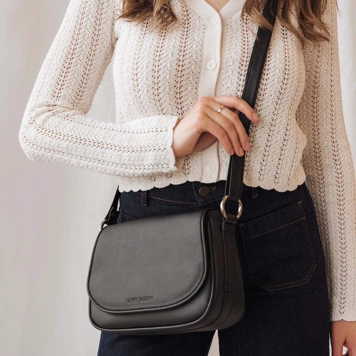 The PLNT Refined Saddle Bag Black sold by Poppy Barley product image thumbnail 2