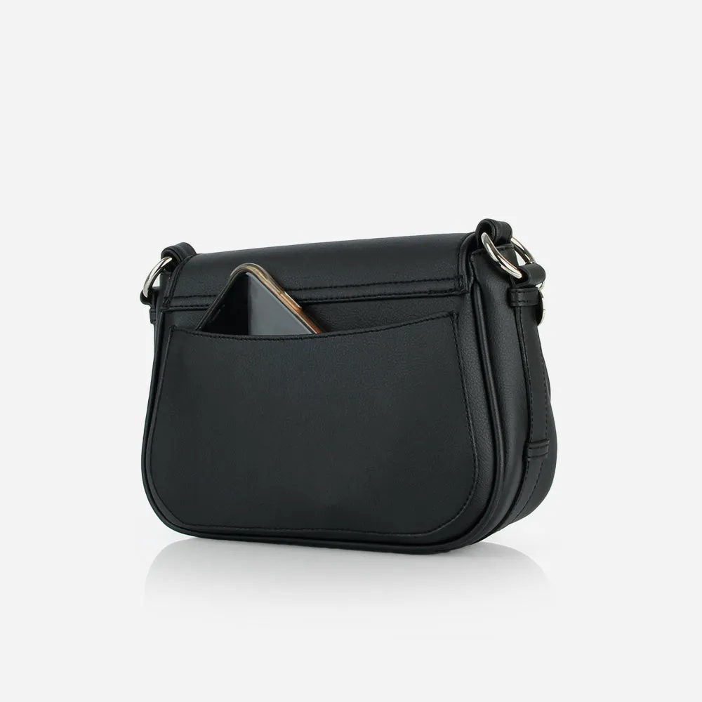 The PLNT Refined Saddle Bag Black sold by Poppy Barley product image thumbnail 3