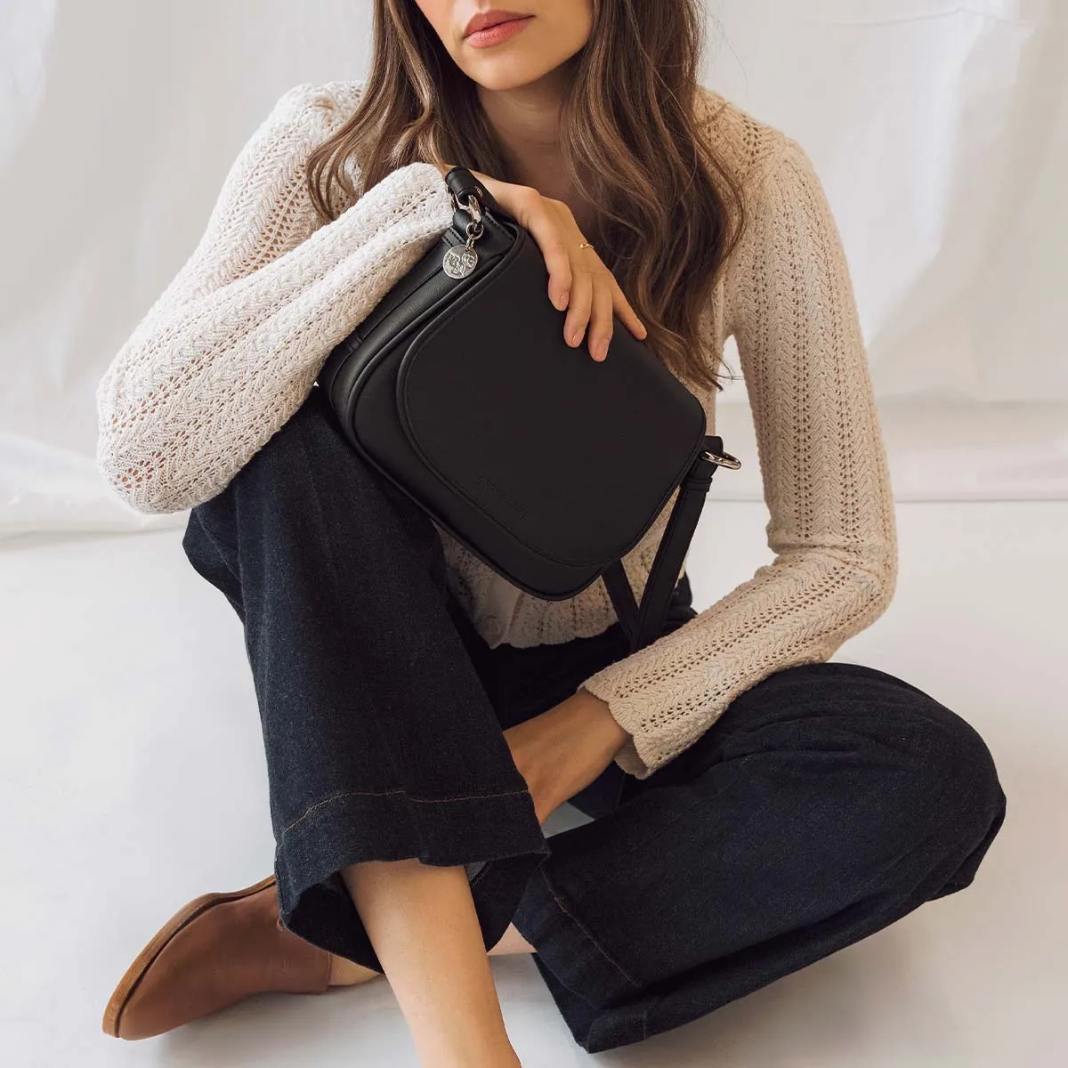 The PLNT Refined Saddle Bag Black sold by Poppy Barley product image thumbnail 4