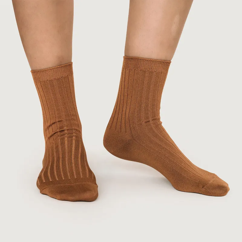 Le Bon Shoppe Her Socks Peanut Butter sold by Poppy Barley