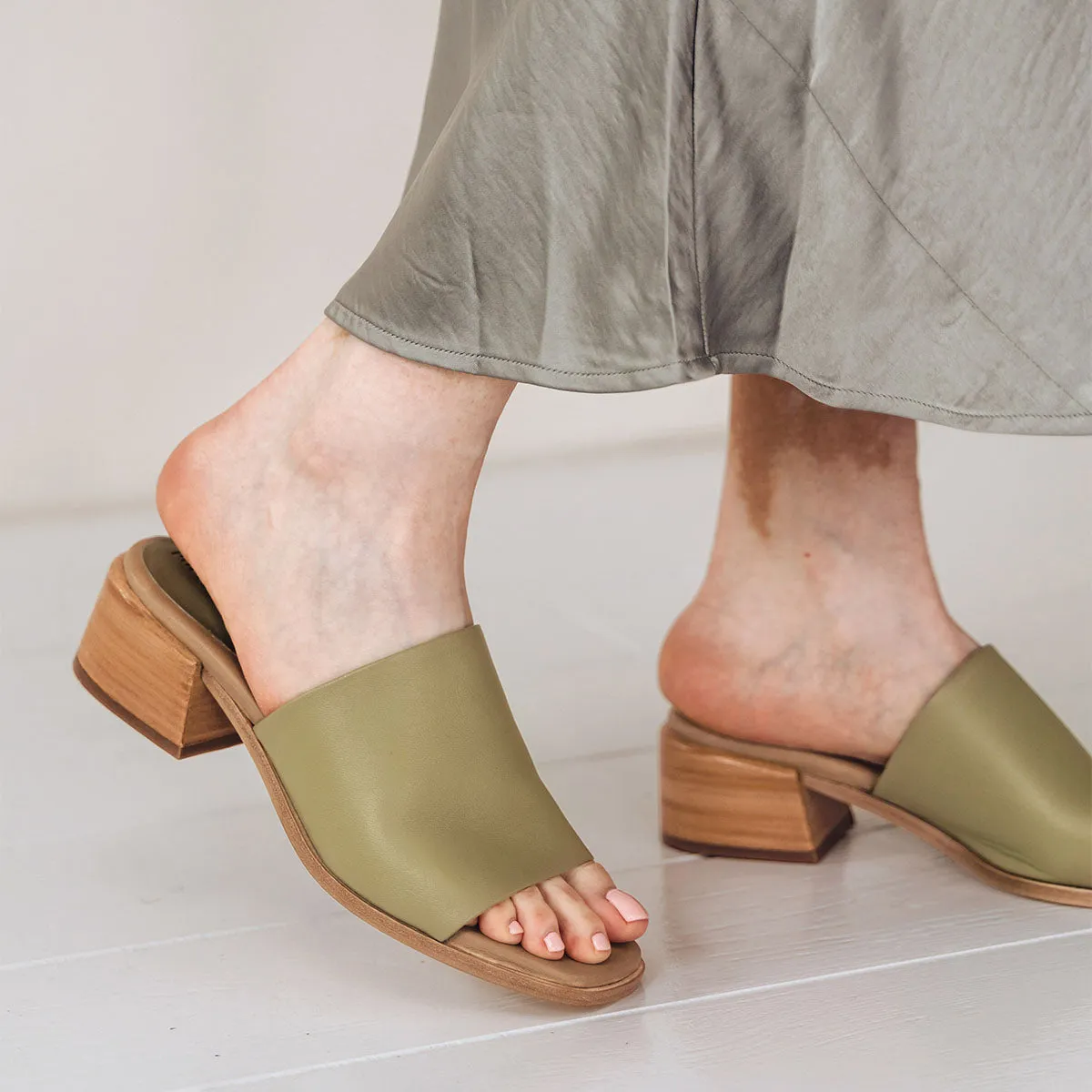The Spritz Heeled Sandal Matcha sold by Poppy Barley product image thumbnail 2