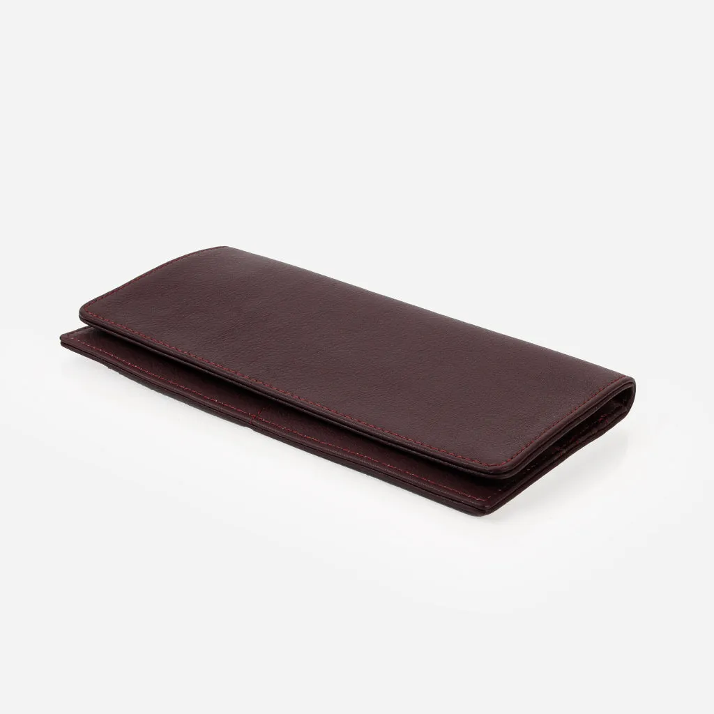 The Refined Wallet Aubergine sold by Poppy Barley