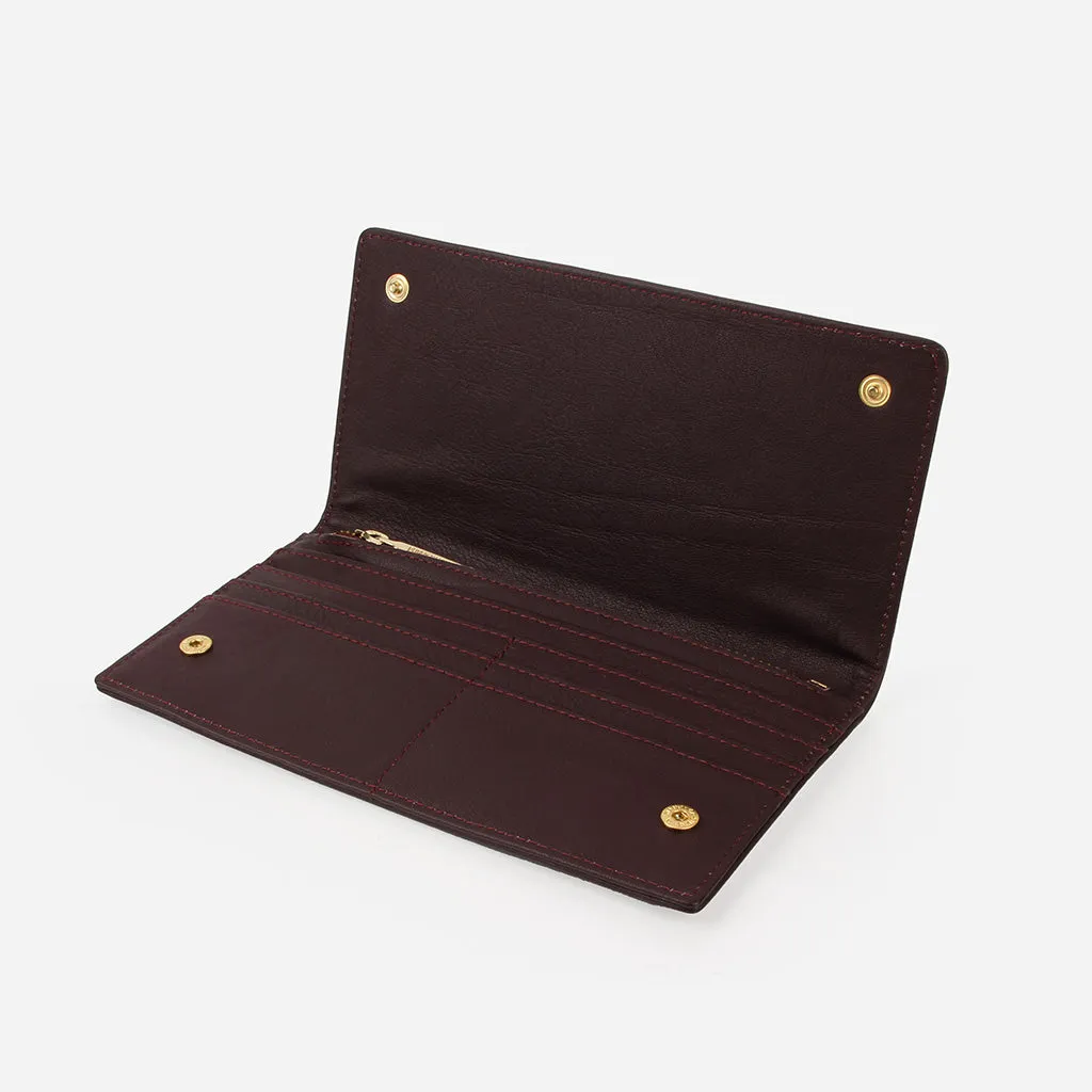 The Refined Wallet Aubergine sold by Poppy Barley product image thumbnail 3