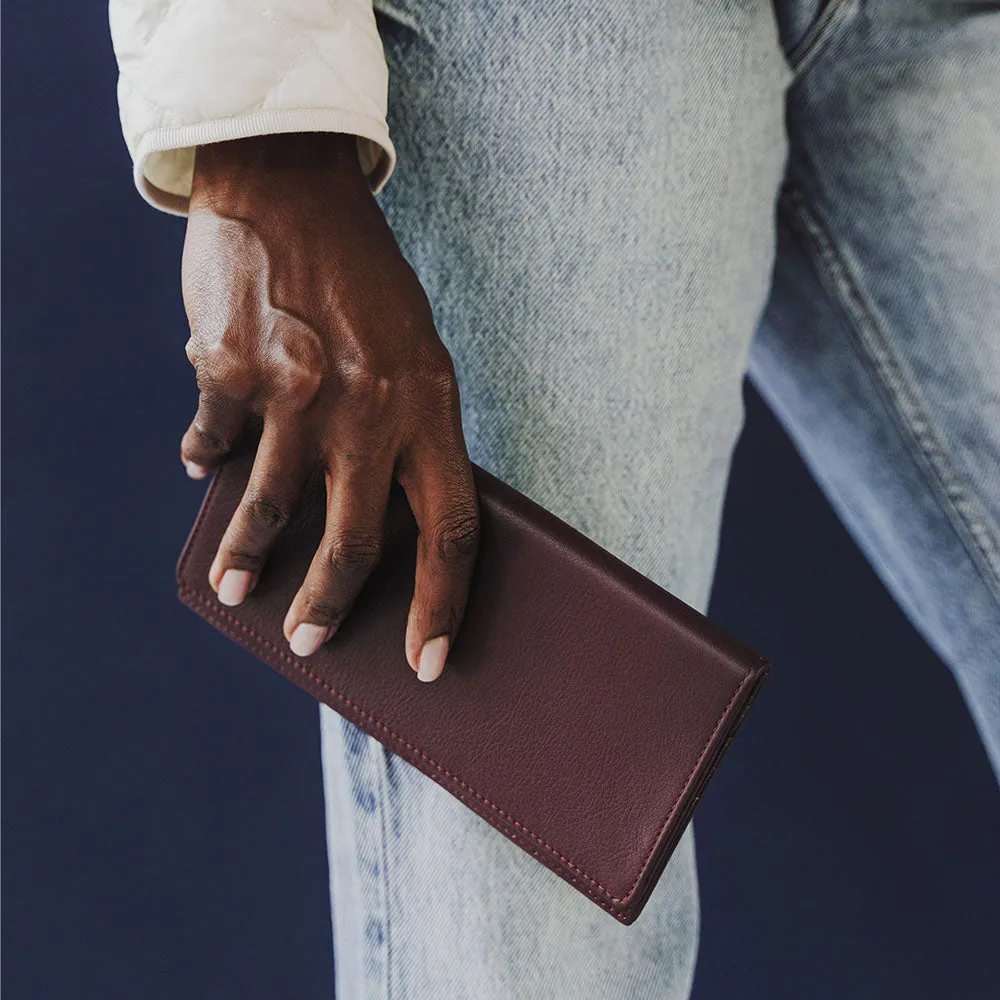 The Refined Wallet Aubergine sold by Poppy Barley product image thumbnail 2