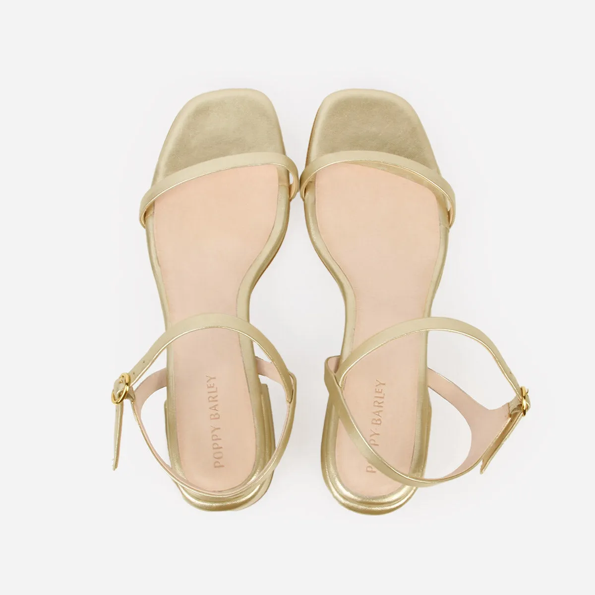 The Lindsay Heeled Sandal Champagne sold by Poppy Barley product image thumbnail 3