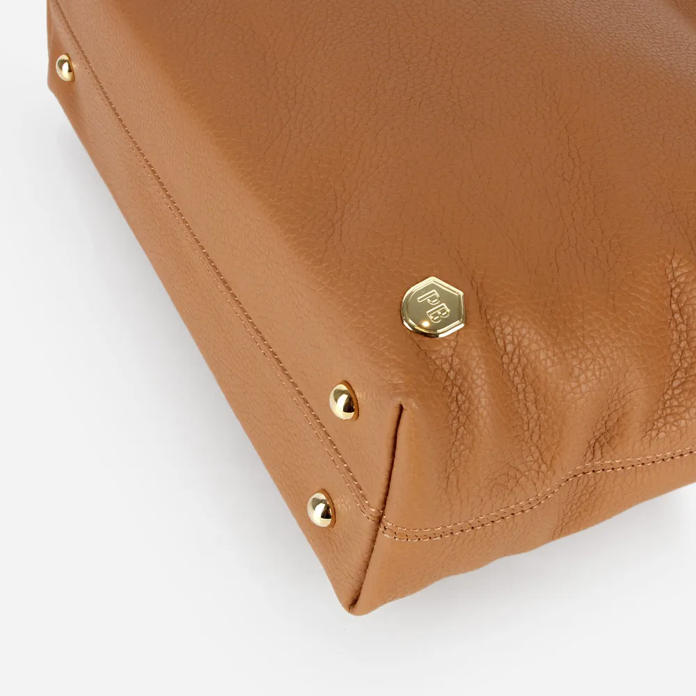 The Weekend Tote Almond Pebble sold by Poppy Barley product image thumbnail 3