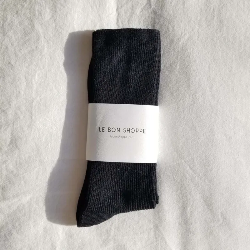 Le Bon Shoppe Trouser Socks Black sold by Poppy Barley