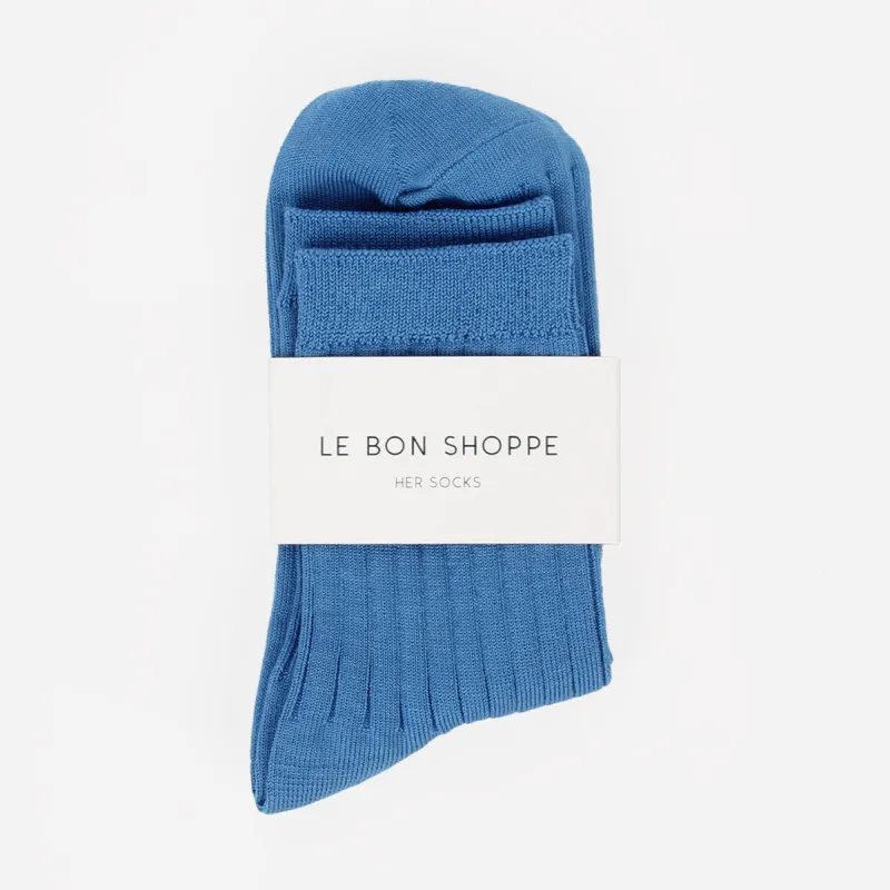 Le Bon Shoppe Her Socks Electric Blue sold by Poppy Barley