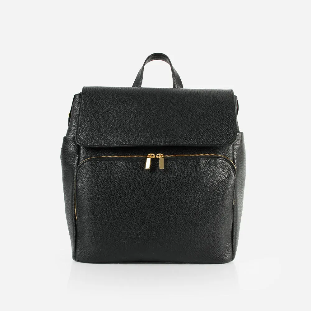 The Beyond Diaper Bag Black Pebble sold by Poppy Barley